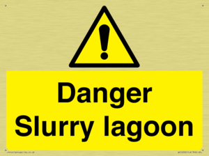 Danger Slurry lagoon